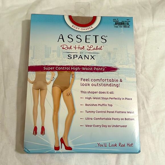 Spanx Assets Body Shaper size 7 Super Control High Waist Panty Brief Barest - Picture 1 of 7